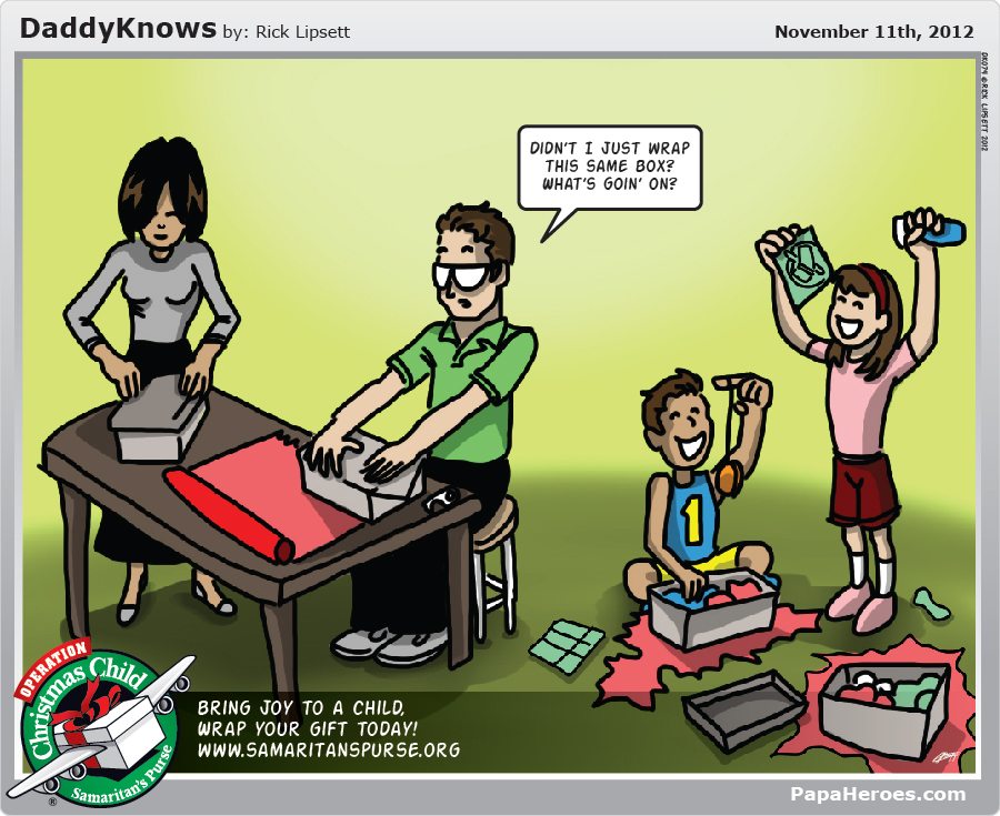DaddyKnows #74 Packing ShoeBoxes | Papaheroes